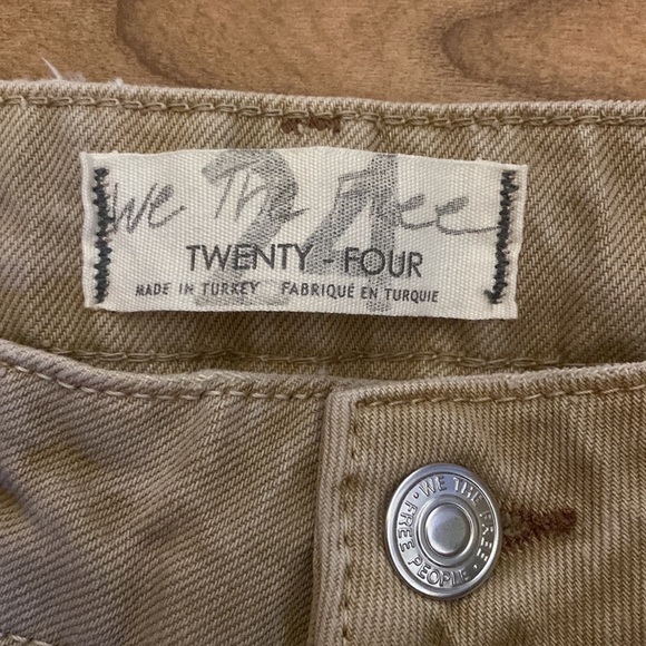 π
Ίnew Free People Dakota Straight Leg Jeans Tan size 24 - Picture 9 of 9